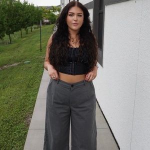 black crocodile print corset